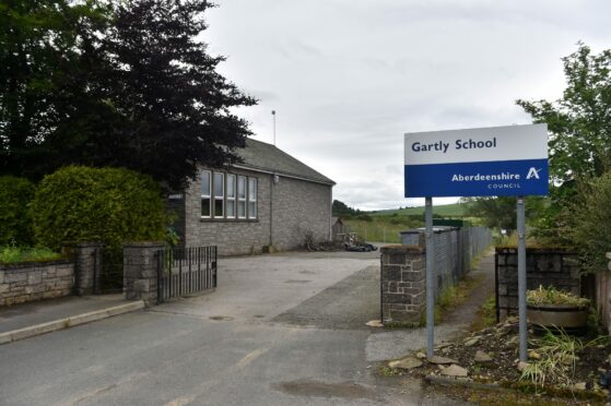 Councillors have made a recommendation to permanently close Gartly School. Image: Scott Baxter/DC Thomson