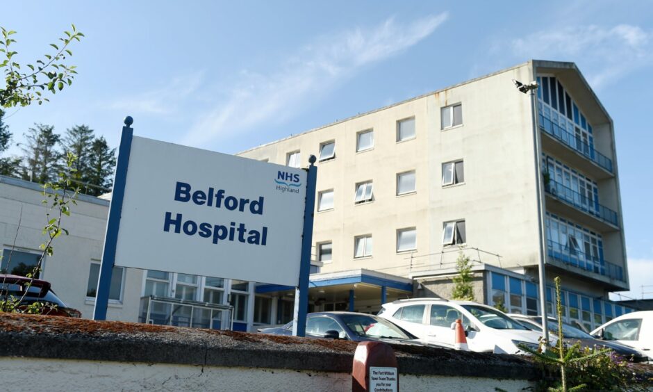 Exterior of Belford Hospital in Fort William, which will be replaced by a new facility within the next five years.