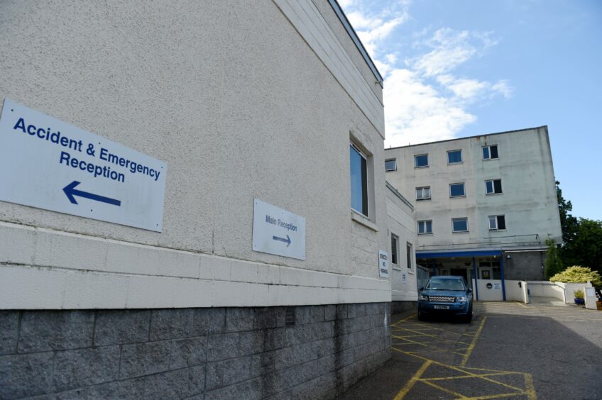 The A&amp;E department at the Belford Hospital, Fort William.