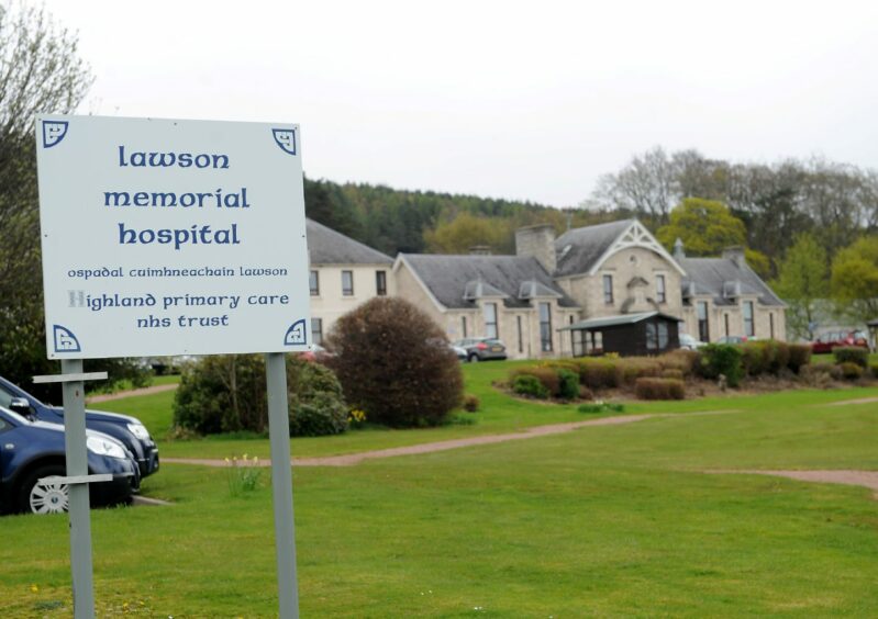 The Lawson Memorial Hospital, Golspie where one of the Dornoch postcode lottery winners works