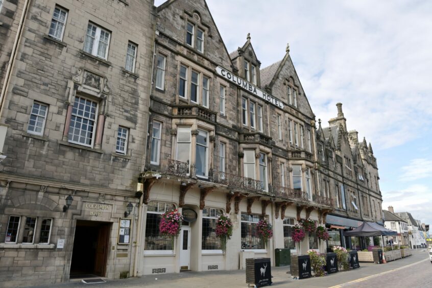 Columba hotel in Inverness serving christmas day dinner this year