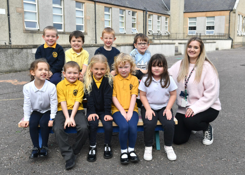 Portsoy Primary with teacher Miss Blacklaw
