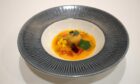 The amuse bouche of smoked tomato and paprika veloute. Image: Kingsmills Hotel.