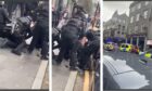Donnie Heanan's arrest on George Street was captured on camera and posted on Twitter. @Plumptoaster / Twitter