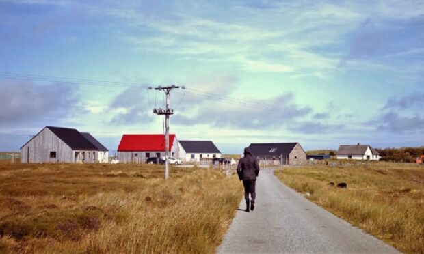 New affordable houses have been built in Staffin. Image Hugh Campbell