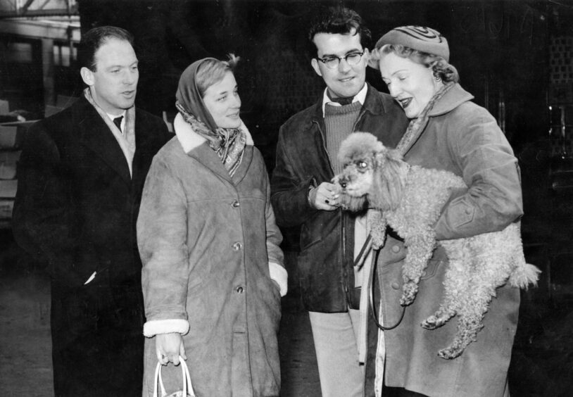 Sylvia Sims, John Moffatt, John Stratton and Mary Hinton in 1958.