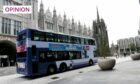 A bus on Broad Street in Aberdeen (Photo: Heather Fowlie/DC Thomson)