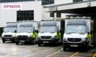 Ambulances wait at Royal Aberdeen Infirmary. Image:: Scott Baxter / DC Thomson