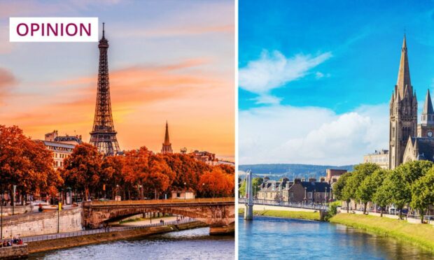 How do Paris and Inverness compare? (Photos: Shutterstock)