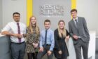 Aberdeen chartered accountancy firm Meston Reid & Co has recruited five new accountancy trainees. Pictured from left to right, Zaki Hassan, Eilidh Shore, Ethan Booth, Jessica Stephen and James Chalmers.