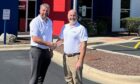 L-R Wayne Lacey, business development manager, Americas is welcomed to the LMS team by Kirk Anderson, managing director. Supplied by Prospect 13