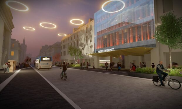 Plans for a new £50m market are hoped to bring people back to Union Street in the long term. The development is planned of the emptied out husk of the former BHS building. But business chiefs worry the change will come "too late" to save the city centre. Image: Aberdeen City Council.