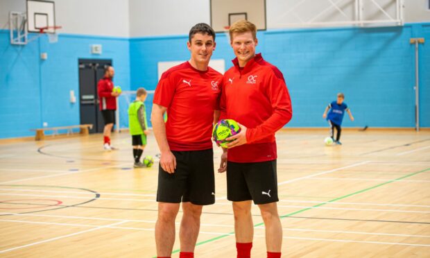 Grant Campbell, left, started the Aberdeen Futsal Academy alongside Owen Cairns, right.