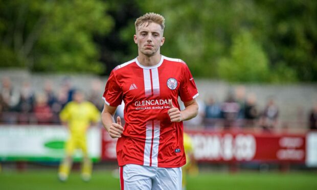 Grady McGrath scored for Brechin City against Stirling Albion in the Scottish Cup