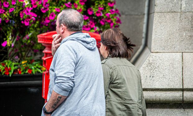 Jackie Hauley left court with a family member. Picture by Wullie Marr / DC Thomson