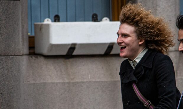 Eve Crawford leaving court. Picture by Wullie Marr / DC Thomson