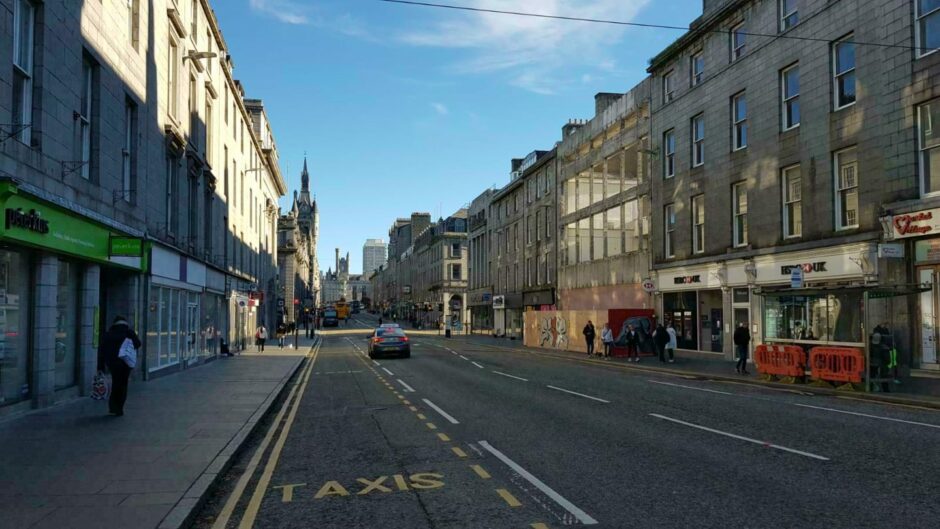 Union Street summit: An emergency meeting has been called on the future of the Granite Mile amid fears multi-million-pound regeneration work could come "too late" to turn its fortunes around. Image: James Wyllie/DC Thomson.