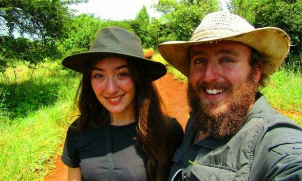 Paul Reynolds and Morgane Ristic, who will soon be taking over the New Arc animal rescue centre north of Ellon. Here they are pictured in Ethiopia.