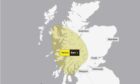 Yellow warning for rain on October 4. Image: Met Office