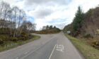 A section of the A836 is closed near Lairg following an accident. Image: Google Maps.