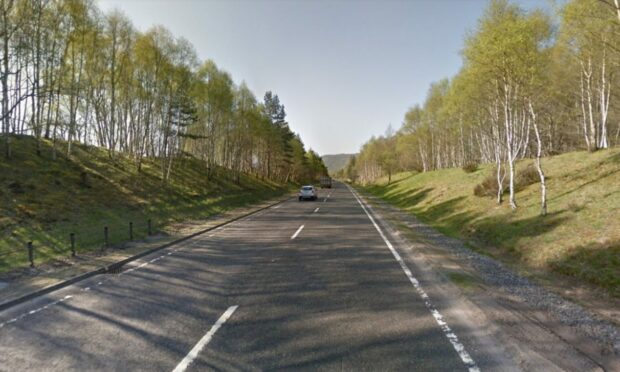The A9 between Aviemore and Carrbridge. Image: Google Maps.