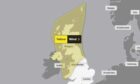 Weather warning for October 5. Image: Met Office.