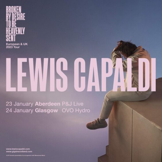 Lewis Capaldi will bring his new tour to Aberdeen in 2023.
