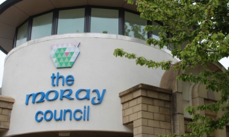 Exterior of Moray Council office.
