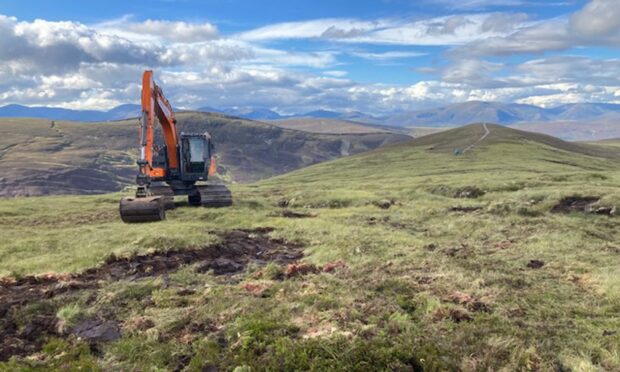 Peatland restoration work on the Mar Estate. There are concerns projects like this could be impeded by the Land Reform Bill proposals. Image: Media House International.