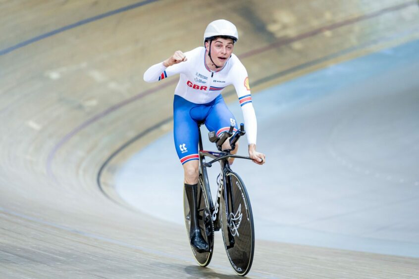 Strathpeffer cyclist Fin Graham, who is relishing the opportunity to defend his titles at a home UCI World Championships.