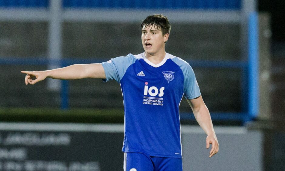 Mason Robertson during his time at Peterhead in 2018. Image: SNS