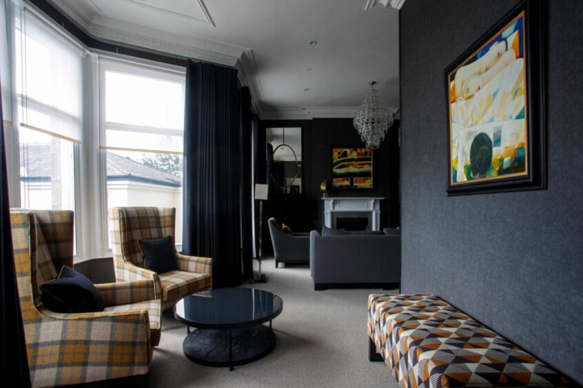 A suite room at the Chester Hotel in Aberdeen