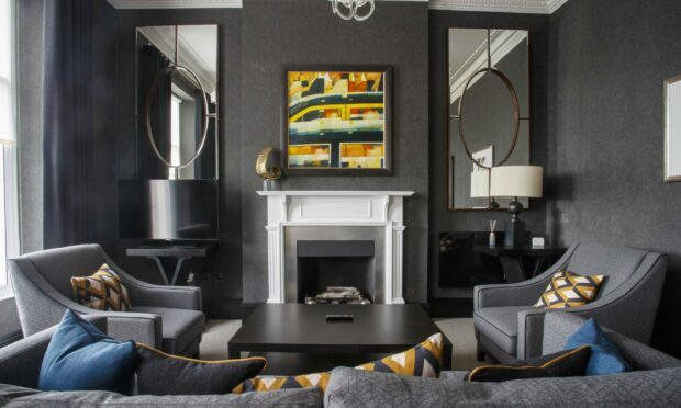 The Chester's new Harlaw Suite, which features a fireplace and picture windows. Image: Newsline
