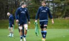 Richie Gray (R) and captain Jamie Ritchie at Scotland training this week.