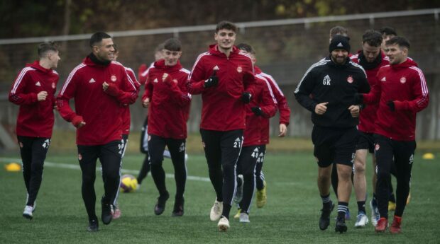Aberdeen training in Atlanta during a winter training camp in the United States. Image: Craig Foy/SNS