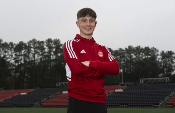 Aberdeen striker Alfie Bavidge. Image: SNS