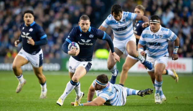 Finn Russell tormented Argentina all afternoon at Murrayfield.