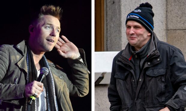 Ronan Keating, left, and Alan Henry. Images: Wullie Marr/DC Thomson