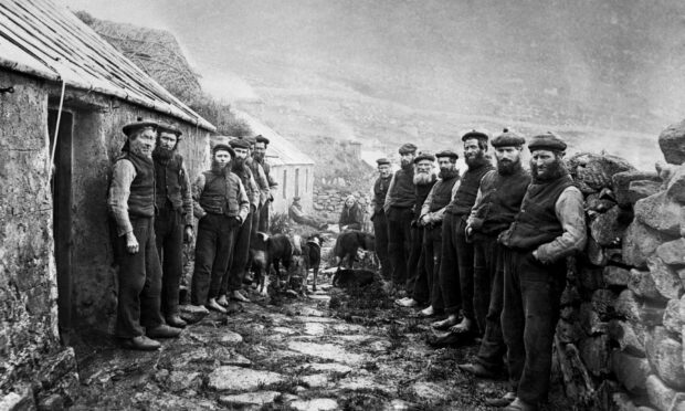 Inhabitants on the island of St Kilda, in the Outer Hebrides, in 1926.