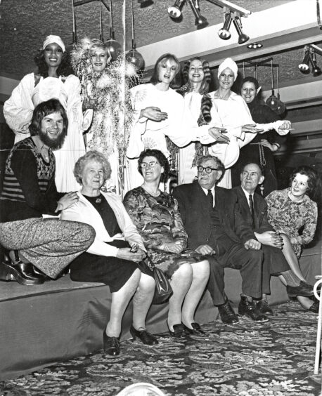 1972 - Fashion designer Bill Gibb presents two collections at the Royal Darroch Hotel in Cults