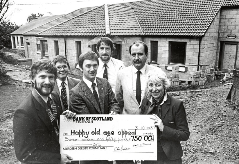 1985 - Aberdeen and Deeisde Round Table raise £750 for the Happy Old Age Appeal