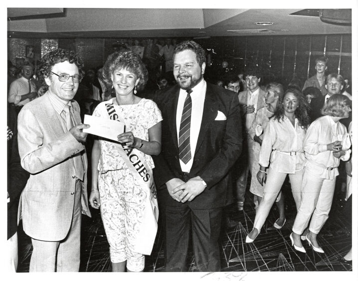 1985 - The Peaches Disco raises £728 for the Happy Old Age Appeal.
