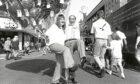 1992 - Getting the festivities started at St Nicholas Street were Joanne Bennett and Jack Duncan, as the first phase of the pedestrianisation in the city centre was completed.