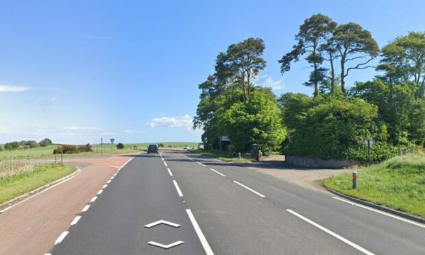 The crash occurred near Allanfearn on the A96. Image: Street View