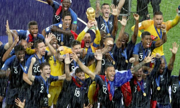 Goalkeeper Hugo Lloris of France and his team mates celebrate victory in the 2018 World Cup final. Image: Shutterstock.