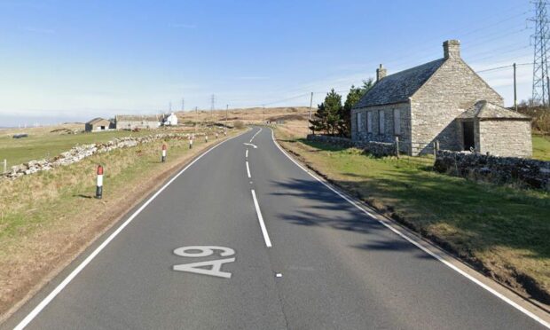 The crash occurred on the A9, between Latheron and Thurso near Achavanich in Caithness. Image: Google Maps.