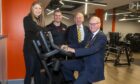 Lord Provost David Cameron officially opened the new Get active @ Northfield with help from Alistair Robertson, Sport Aberdeen managing director and Tony Dawson, Sport Aberdeen chairman. Supplied by Sport Aberdeen