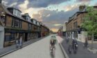 Wider pavements will become a permanent fixture on Academy Street. Image: Highland Council