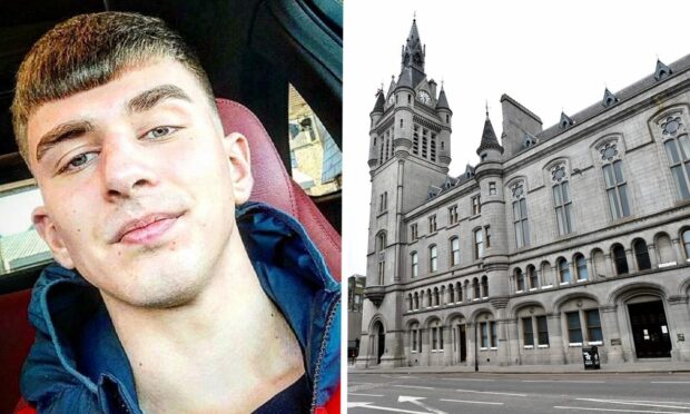 Alan Tanc, then 17, took police on a high speed chase around the streets of Aberdeen. Image: Facebook/DC Thomson