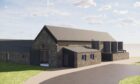 Drawing impression of Cabrach Distillery currently being built.  Image: Cabrach Trust